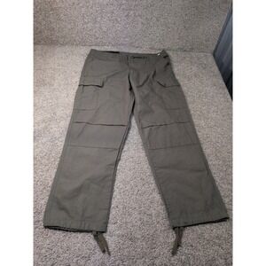 Carhartt WIP Aviation Cargo Pants Olive Green Ripstop Mens XL Slim Fit 37x29